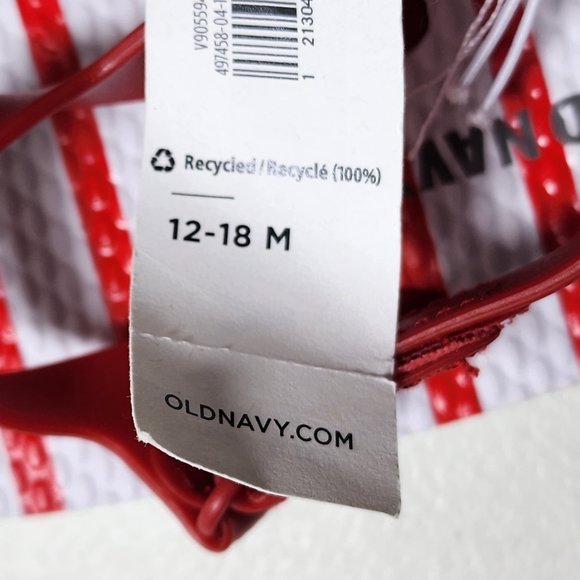 Old Navy American flag sandals size 12- 18 months New With Tags - Picture 6 of 6